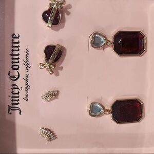 Juicy Couture Earrings Set of 3 pairs